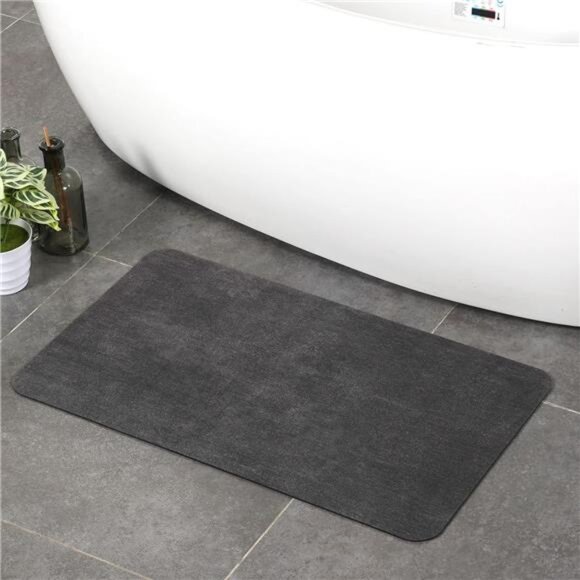 Bath Mat Rug, Super Absorbent Quick Dry Non-Slip Thin Bathroom Rugs, Easy Clean - Picture 1 of 7